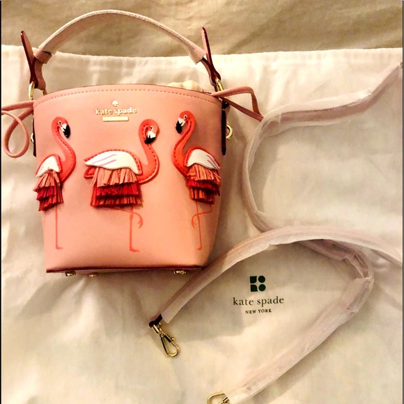 kate spade Handbags - NWT Kate Spade Flamingo Bucket Bag